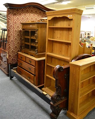 Lot 1089 - A 19th century mahogany double bedstead