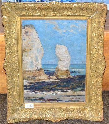 Lot 1162 - Lester Sutcliffe, 20th century, coastal view, oil on canvas