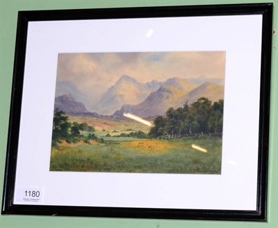 Lot 1180 - Edward H. Thompson (1866-1949) View of the Fells, Cumbria, signed and dated 1924, watercolour,...