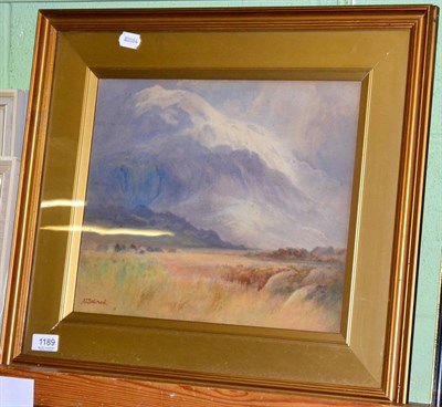 Lot 1189 - John Cuthbert Salmon RCA (British, 1844-1917), Mountain landscape, watercolour, signed