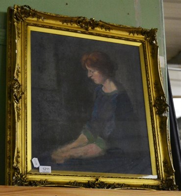 Lot 1211 - Jean Kitson (19th/20th century) portrait of a lady, signed and dated 1933, oil on canvas (a.f.)