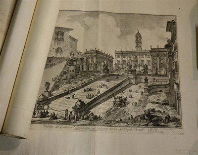 Lot 1213 - After Piranesi, ";Obelisco Egizio";, etching, together with a further example "; Veduta del...