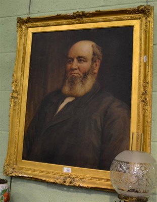 Lot 1222 - British School (19th century) Portrait of a bearded gentleman, half length, oil on canvas