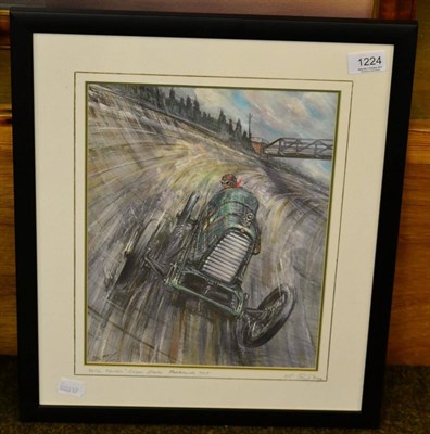 Lot 1224 - Phil May signed artists proof ";Aston Martin at Brooklands"