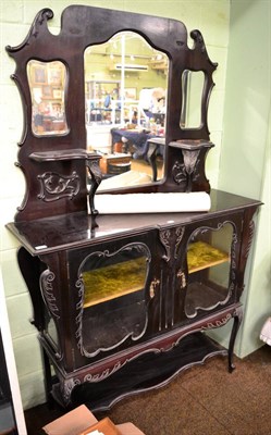 Lot 1236 - Mahogany mirror back sideboard