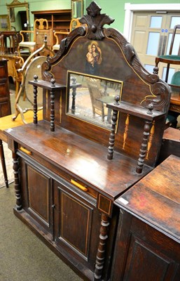 Lot 1271 - Mahogany mirrored sideboard of small proportions