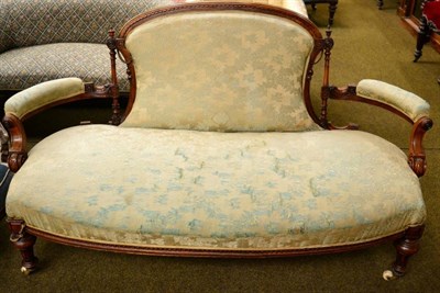 Lot 1293 - A 19th century mahogany framed hump back sofa