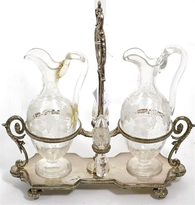 Lot 119 - Two decanters on stand