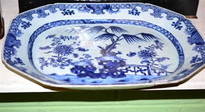 Lot 173 - A Chinese export meat plate