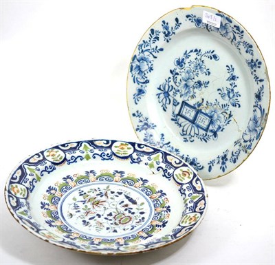 Lot 248 - Two Delft chargers (a.f.)