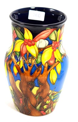 Lot 260 - A modern Moorcroft ";Aquitaine"; pattern vase, designed by Emma Bossoms, numbered 113/250, 23cm...