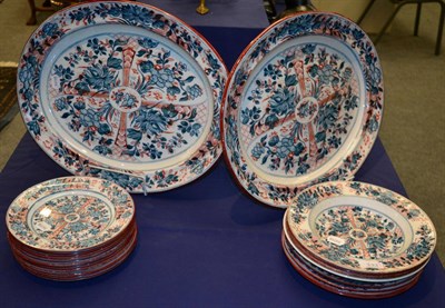 Lot 333 - A group of 19th century Wedgwood Ningpo pattern dinner wares in the Imari pallet&nbsp