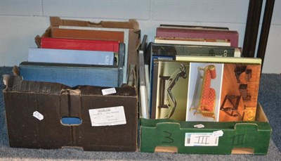 Lot 1014 - Two boxes of Antique reference books