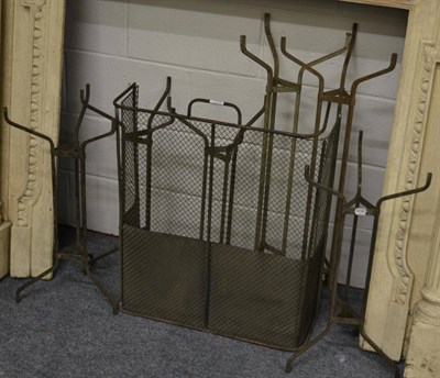 Lot 1088 - A spark guard and six various stands