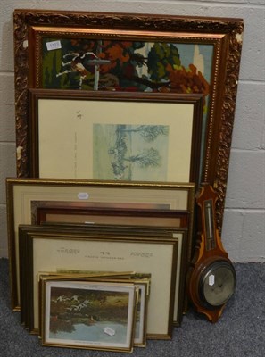 Lot 1123 - A group of hunting needlework and prints including works after Snaffles