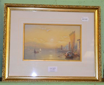 Lot 1137 - Manner of Thomas Myles Richardson, Italianate scene, watercolour