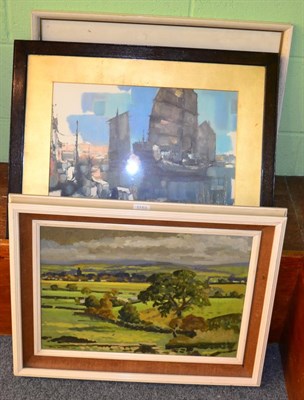 Lot 1153 - Brian Batsford (1910-1991) Hornby Castle from Gressingham Hall, signed and dated 1963, oil on...