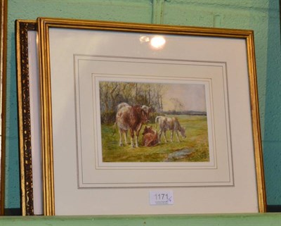 Lot 1171 - Fred Lawson, Shepherds with sheep in pens in a moorland landscape, signed, pencil and...