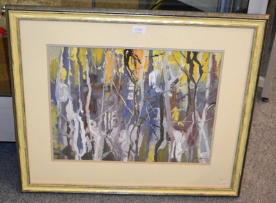 Lot 1181 - Arthur Bell Foster (b.1900), Abstract forms, signed, watercolour, 40cm by 51cm