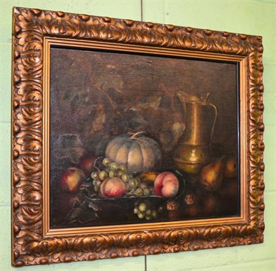 Lot 1187 - Dade Glover (20th century), Still life of fruit, oil on canvas, signed and framed