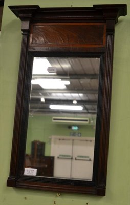 Lot 1217 - A 19th century mahogany wall mirror