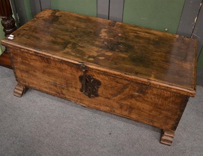 Lot 1218 - A large Spanish cedar wood trunk