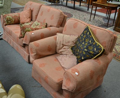 Lot 1268 - A modern two seater sofa and matching chair