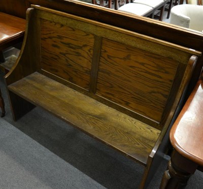 Lot 1291 - A late Victorian oak bench