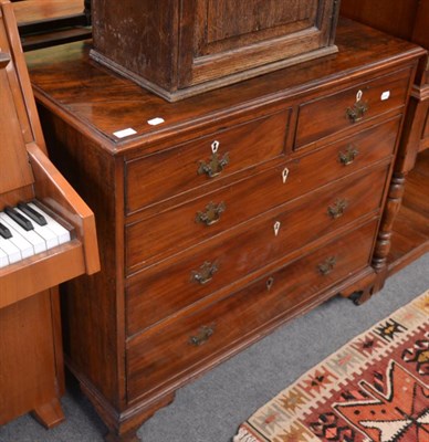 Lot 1309 - A George III mahogany chest of drawers