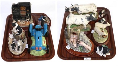 Lot 9 - Border Fine Arts Studio and Society models including: 'Belgian Blue Bull', model No. A0742 and...