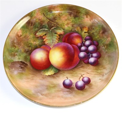 Lot 153 - A Royal Worcester fruit painted plate, signed Townsend
