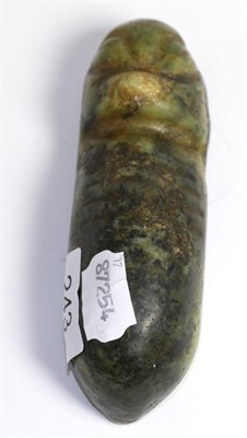 Lot 243 - A Chinese carved hardstone beetle