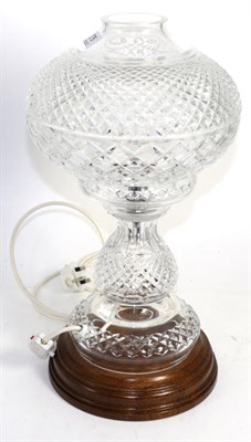 Lot 275 - A Waterford cut glass lamp