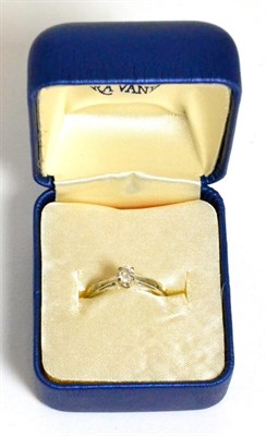 Lot 298 - A diamond solitaire ring, estimated diamond weight 0.25 carat approximately, finger size M