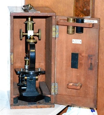 Lot 369 - An early R&J Beck Ltd London microscope in a mahogany case