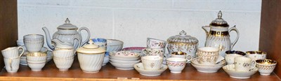 Lot 379 - A large group of assorted English porcelain circa 1800, including Worcester