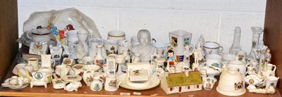 Lot 380 - A Beswick Walt Disney Pinocchio figure, model No. 1282, a Goss bust of W.H.Goss; a Goss model...
