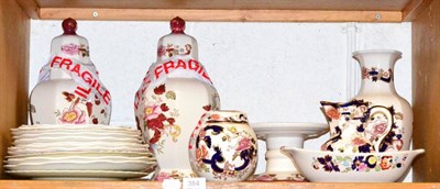 Lot 384 - A collection of Masons Mandalay including two lidded Tokyo jars, a vase, a ham stand, a ginger jar