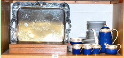 Lot 389 - A Spode Regent pattern coffee service for 6 including coffee pot, sugar bowl and cream jug; a...