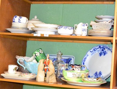 Lot 399 - A 19th century part dessert service, another painted with landscapes, a Mintons part coffee...