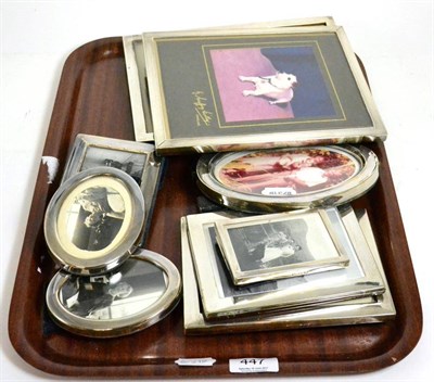 Lot 447 - Nine silver photograph frames