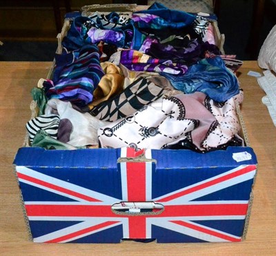 Lot 1139 - Large quantity of assorted scarves, circa 1950's and later, including examples by Jane Shilton,...