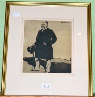 Lot 1172 - After William Nicholson, Bertie, Edward VII, woodcut