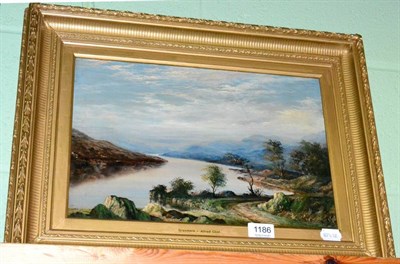 Lot 1186 - Alfred Clint, River Landscape, oil on board