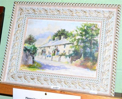 Lot 1191 - Heather Craigmile, country cottage scene, oil on canvas, dated 1962