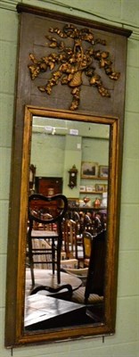 Lot 1222 - A gilt and painted pier glass