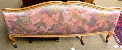 Lot 1234 - A French upholstered show frame double bed