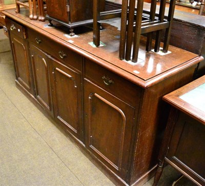 Lot 1247 - A Victorian mahogany sideboard (a.f.)