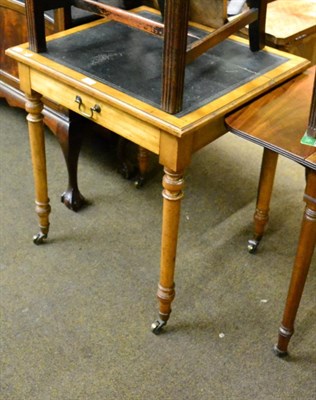 Lot 1252 - A 19th century satinwood side table, stamped Gillow & Co, numbered 9105, 69cm wide