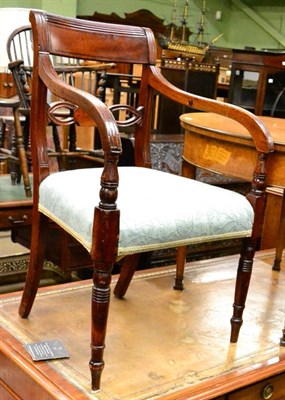 Lot 1268 - A large Victorian mahogany twin pedestal desk with original tooled leather top with a single carver